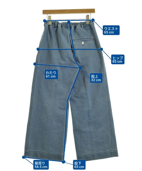 PUBLIC TOKYO（パブリック　トウキョウ）デニムパンツ 青 サイズ:1(S位) メンズ/2200654538043