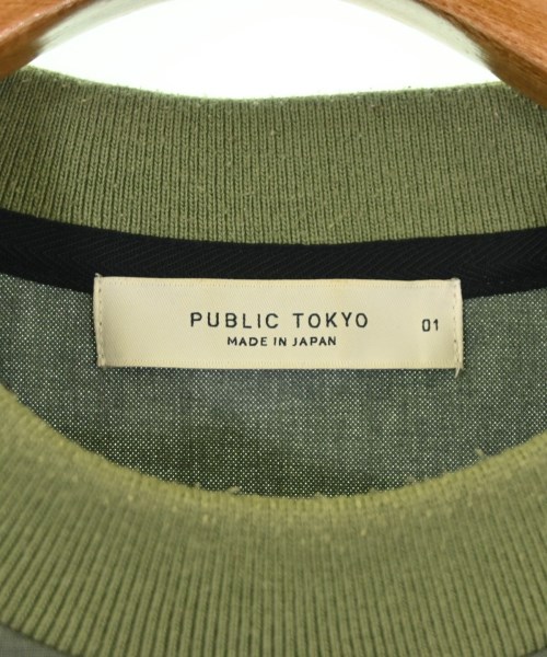 PUBLIC TOKYO（パブリック　トウキョウ）Tシャツ・カットソー カーキ サイズ:1(S位) メンズ/2200700734054