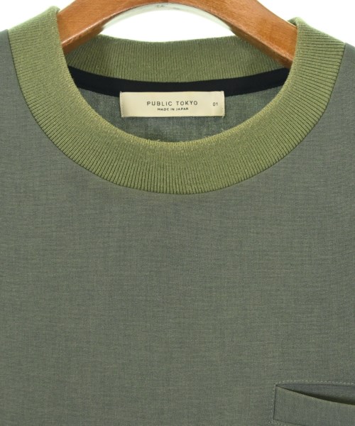 PUBLIC TOKYO（パブリック　トウキョウ）Tシャツ・カットソー カーキ サイズ:1(S位) メンズ/2200700734054