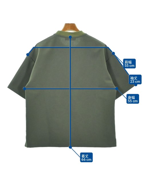 PUBLIC TOKYO（パブリック　トウキョウ）Tシャツ・カットソー カーキ サイズ:1(S位) メンズ/2200700734054