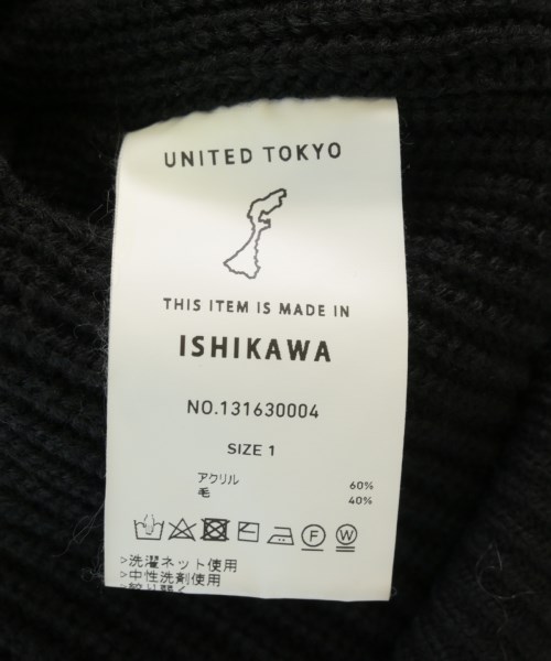 UNITED TOKYO（ユナイテッドトウキョウ）ニット・セーター 黒 サイズ:1(S位) メンズ/2200704921030