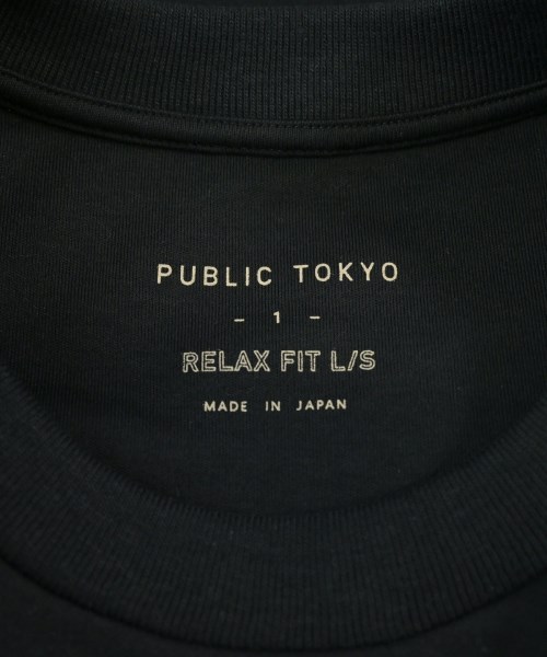 PUBLIC TOKYO（パブリック　トウキョウ）Tシャツ・カットソー 黒 サイズ:1(S位) メンズ/2200706749045