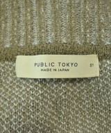 PUBLIC TOKYO（パブリック　トウキョウ）カーディガン 茶 サイズ:1(S位) メンズ/2200663861231