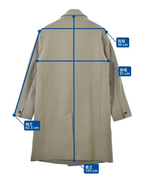 PUBLIC TOKYO（パブリック　トウキョウ）チェスターコート グレー サイズ:3(L位) メンズ/2200666871015