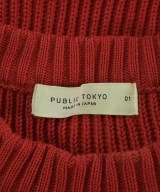 PUBLIC TOKYO（パブリック　トウキョウ）ニット・セーター 赤 サイズ:1(S位) メンズ/2200724589050