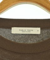 PUBLIC TOKYO（パブリック　トウキョウ）ニット・セーター 茶 サイズ:1(S位) メンズ/2200720052039