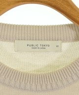 PUBLIC TOKYO（パブリック　トウキョウ）ニット・セーター ベージュ サイズ:1(S位) メンズ/2200720052046