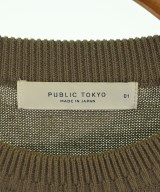 PUBLIC TOKYO（パブリック　トウキョウ）ニット・セーター 茶 サイズ:01(S位) メンズ/2200720052060