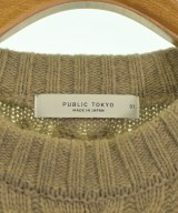 PUBLIC TOKYO（パブリック　トウキョウ）ニット・セーター ベージュ サイズ:01(S位) メンズ/2200720052091