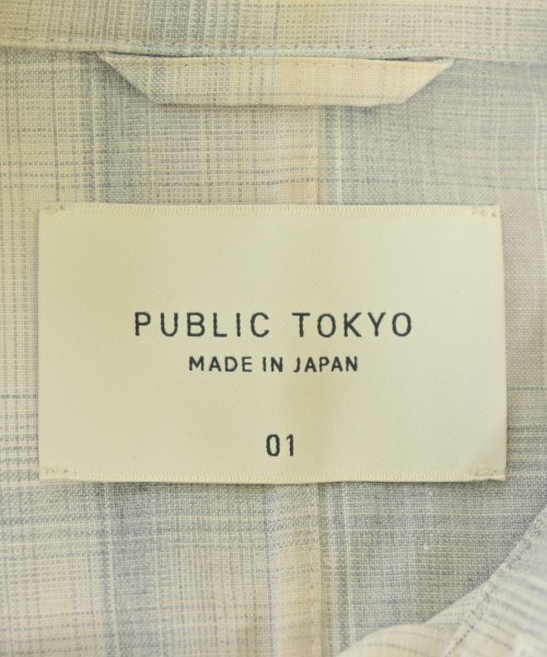 PUBLIC TOKYO（パブリック　トウキョウ）カジュアルシャツ グレー サイズ:1(S位) メンズ/2200683043044