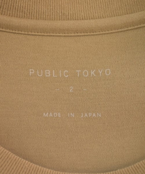 PUBLIC TOKYO（パブリック　トウキョウ）Tシャツ・カットソー ベージュ サイズ:1(S位) メンズ/2200691637143
