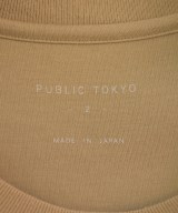 PUBLIC TOKYO（パブリック　トウキョウ）Tシャツ・カットソー ベージュ サイズ:1(S位) メンズ/2200691637143