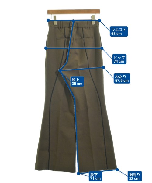 PUBLIC TOKYO（パブリック　トウキョウ）スラックス カーキ サイズ:2(M位) レディース/2200625442034