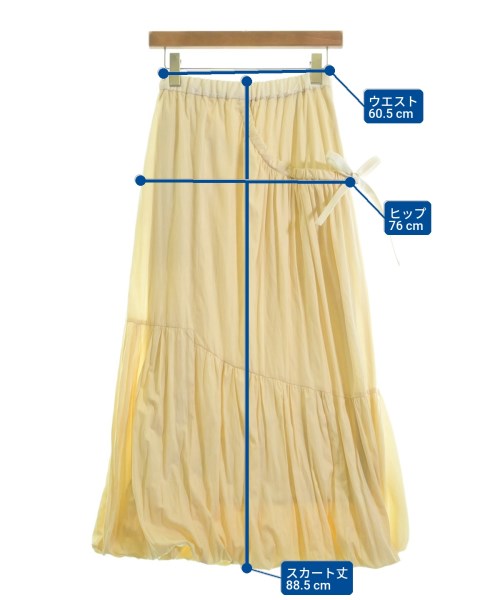 PUBLIC TOKYO（パブリック　トウキョウ）ロング・マキシ丈スカート 白 サイズ:F レディース/2200625442058