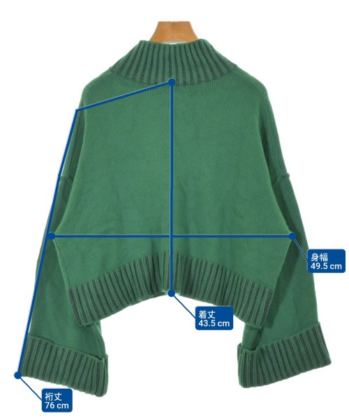 PUBLIC TOKYO（パブリック　トウキョウ）ニット・セーター 緑 サイズ:F レディース/2200626492052