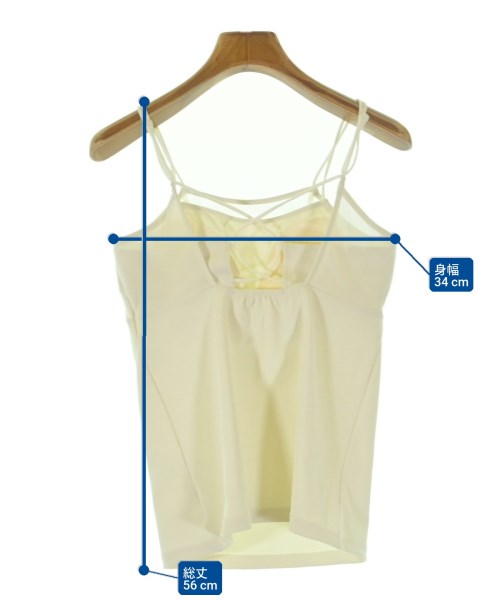 PUBLIC TOKYO（パブリック　トウキョウ）キャミソール 白 サイズ:F レディース/2200600170051