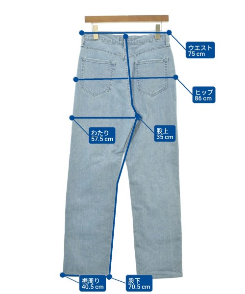 PUBLIC TOKYO（パブリック　トウキョウ）デニムパンツ 青 サイズ:4(XL位) レディース/2200629029088