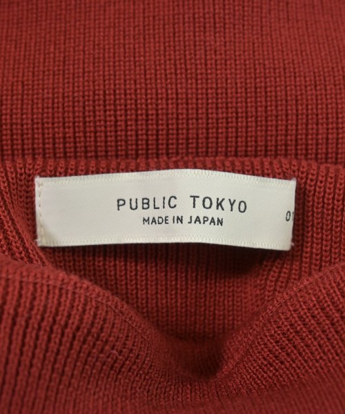 PUBLIC TOKYO（パブリック　トウキョウ）ニット・セーター 赤 サイズ:F レディース/2200617939030