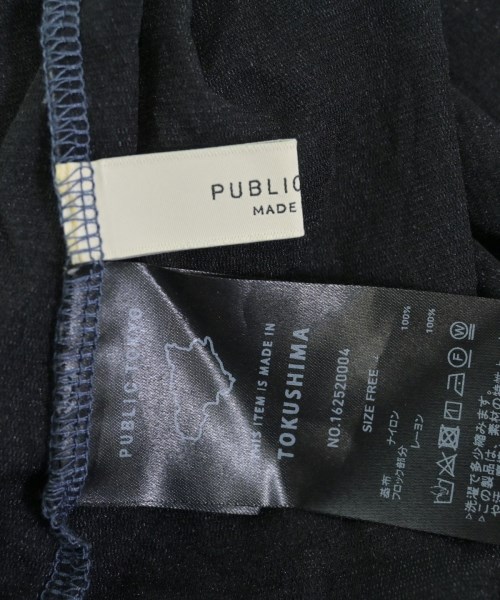 PUBLIC TOKYO（パブリック　トウキョウ）Tシャツ・カットソー 紺 サイズ:F レディース/2200617555063