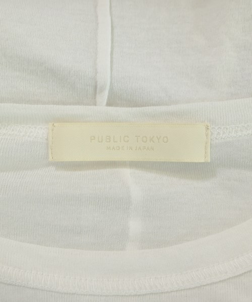 PUBLIC TOKYO（パブリック　トウキョウ）Tシャツ・カットソー 白 サイズ:F レディース/2200615144054