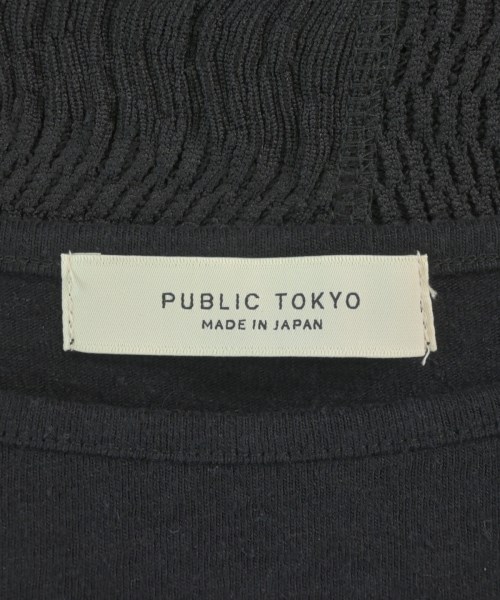 PUBLIC TOKYO（パブリック　トウキョウ）Tシャツ・カットソー 黒 サイズ:1(S位) レディース/2200616564035