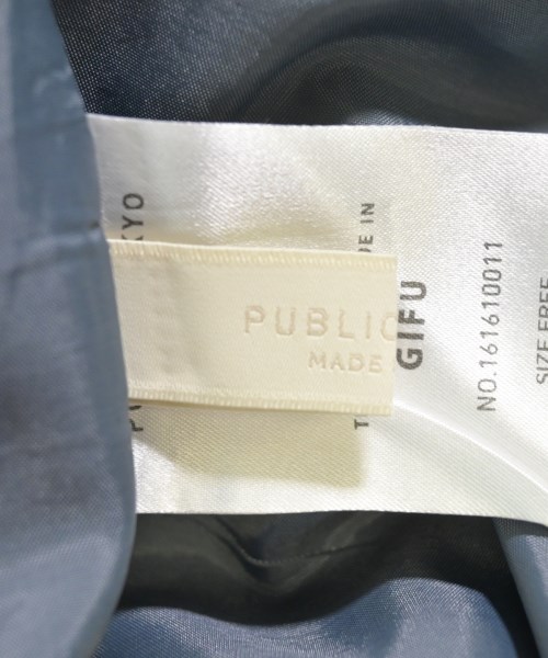 PUBLIC TOKYO（パブリック　トウキョウ）オールインワン/サロペット 青 サイズ:F レディース/2200614057010