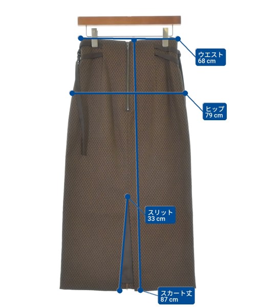 PUBLIC TOKYO（パブリック　トウキョウ）ロング・マキシ丈スカート 茶 サイズ:F レディース/2200671729028