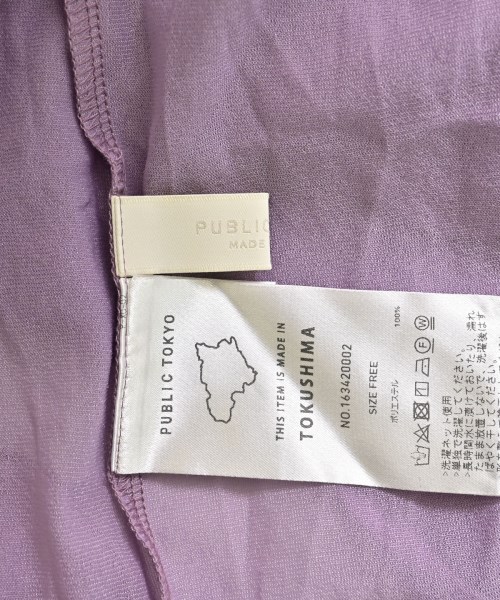 PUBLIC TOKYO（パブリック　トウキョウ）Tシャツ・カットソー 紫 サイズ:F レディース/2200672048081
