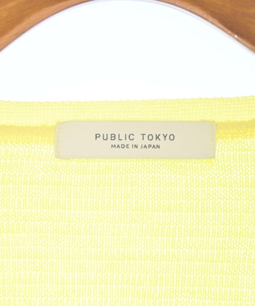 PUBLIC TOKYO（パブリック　トウキョウ）カーディガン 黄 サイズ:F レディース/2200677714288