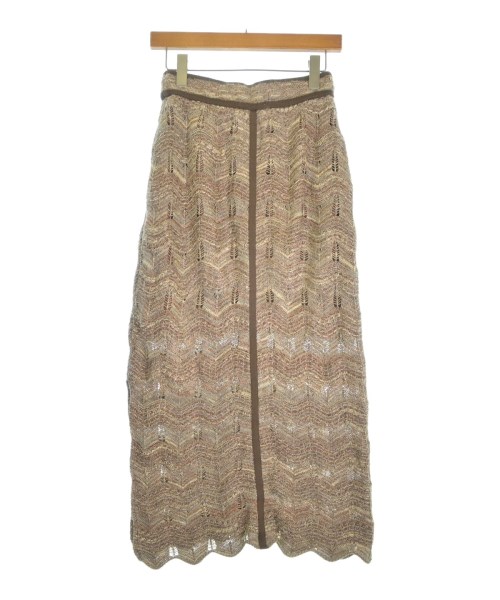 PUBLIC TOKYO（パブリック　トウキョウ）ロング・マキシ丈スカート 茶 サイズ:F レディース/2200672344022