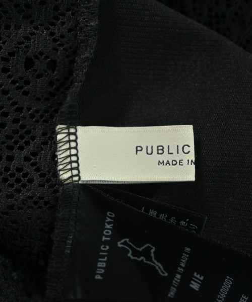 PUBLIC TOKYO（パブリック　トウキョウ）ブラウス 黒 サイズ:F レディース/2200680788061