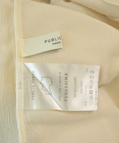 PUBLIC TOKYO（パブリック　トウキョウ）Tシャツ・カットソー ベージュ サイズ:F レディース/2200680476104