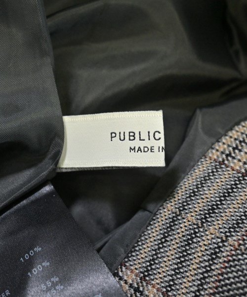 PUBLIC TOKYO（パブリック　トウキョウ）ひざ丈スカート グレー サイズ:F レディース/2200693585183