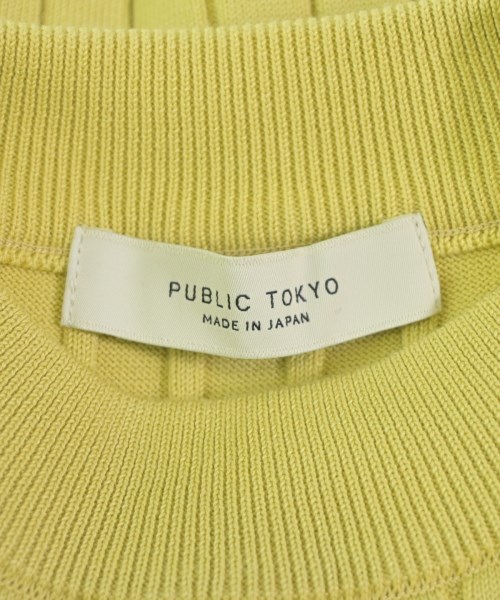 PUBLIC TOKYO（パブリック　トウキョウ）ニット・セーター 黄 サイズ:F レディース/2200696222047