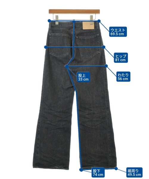 PUBLIC TOKYO（パブリック　トウキョウ）デニムパンツ 黒 サイズ:2-L レディース/2200655417125