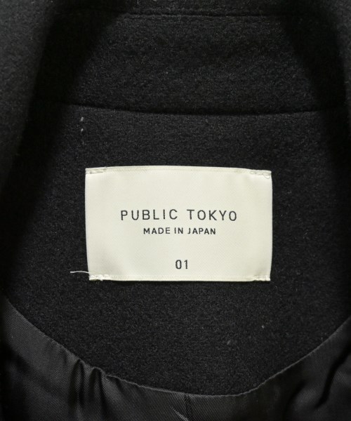 PUBLIC TOKYO（パブリック　トウキョウ）チェスターコート 黒 サイズ:1(S位) レディース/2200655913023