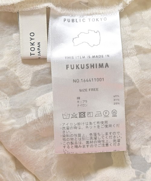 PUBLIC TOKYO（パブリック　トウキョウ）ブラウス 白 サイズ:F レディース/2200711362031