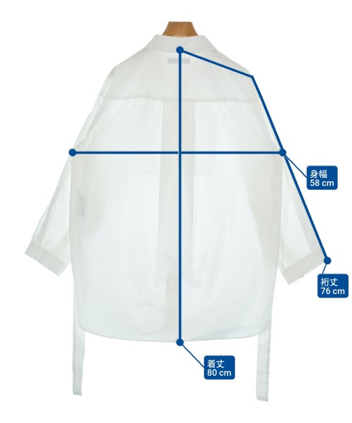 PUBLIC TOKYO（パブリック　トウキョウ）カジュアルシャツ 白 サイズ:F レディース/2200633598037