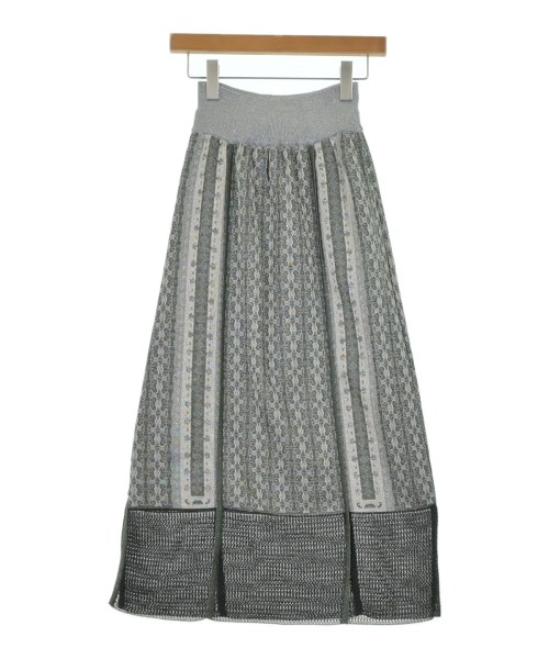 PUBLIC TOKYO（パブリック　トウキョウ）ロング・マキシ丈スカート グレー サイズ:F レディース/2200648554011