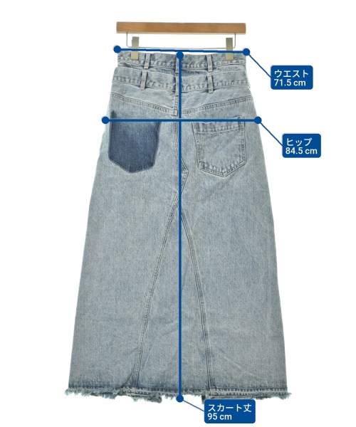 PUBLIC TOKYO（パブリック　トウキョウ）ロング・マキシ丈スカート 青 サイズ:2(M位) レディース/2200632683017