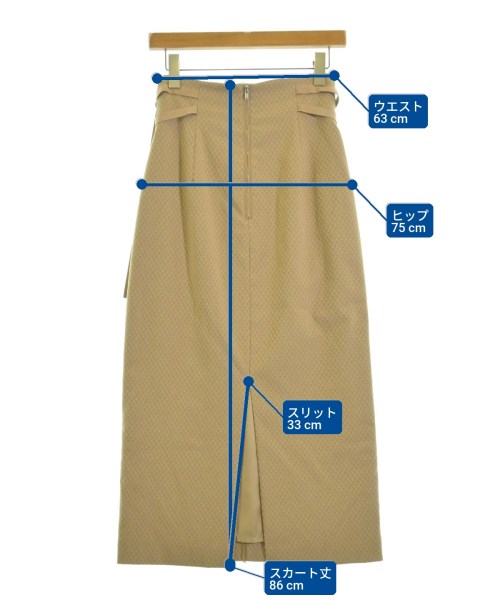 PUBLIC TOKYO（パブリック　トウキョウ）ロング・マキシ丈スカート ベージュ サイズ:F レディース/2200644902021