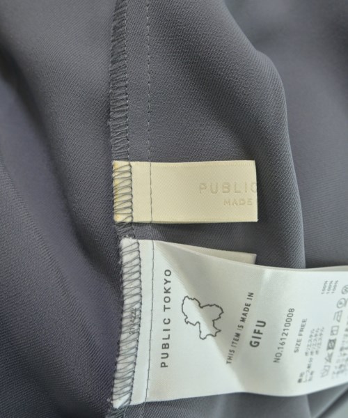 PUBLIC TOKYO（パブリック　トウキョウ）ワンピース グレー サイズ:-(M位) レディース/2200698144026