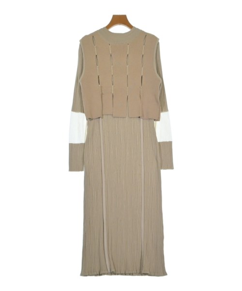 PUBLIC TOKYO(パブリック　トウキョウ)ワンピース ベージュ サイズ:F/2200665044038