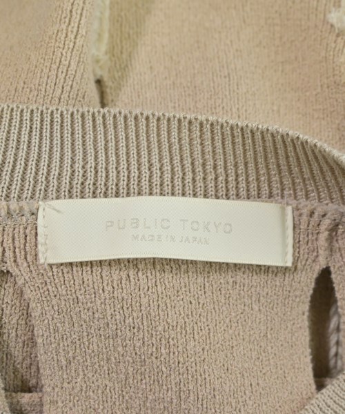 PUBLIC TOKYO（パブリック　トウキョウ）ワンピース ベージュ サイズ:F レディース/2200665044038
