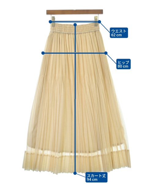 PUBLIC TOKYO（パブリック　トウキョウ）ロング・マキシ丈スカート ベージュ サイズ:F レディース/2200667992023