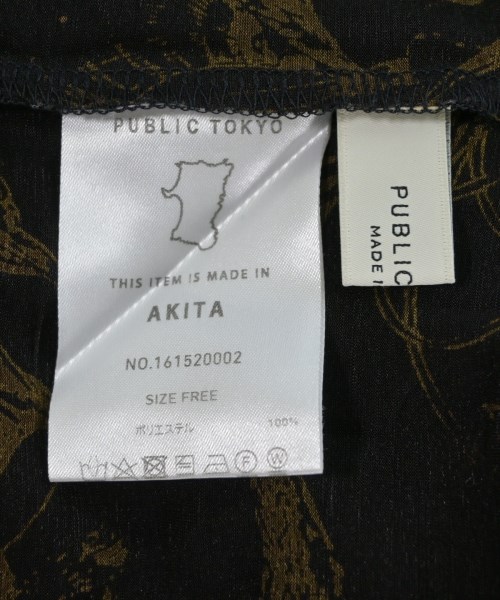 PUBLIC TOKYO（パブリック　トウキョウ）ブラウス 黒 サイズ:F レディース/2200671109059