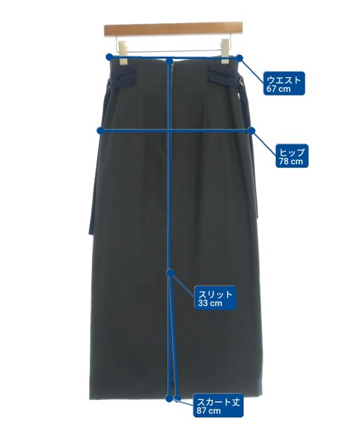 PUBLIC TOKYO（パブリック　トウキョウ）ロング・マキシ丈スカート 紺 サイズ:F レディース/2200733666018