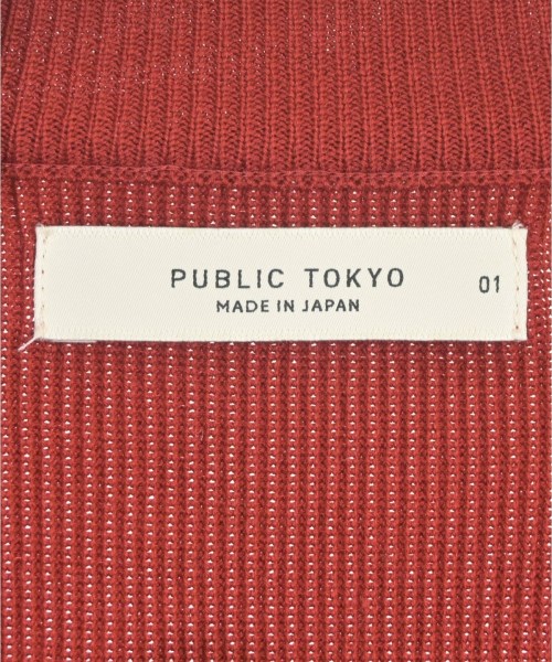 PUBLIC TOKYO（パブリック　トウキョウ）ニット・セーター 赤 サイズ:1(S位) レディース/2200734879165