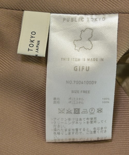 PUBLIC TOKYO（パブリック　トウキョウ）ワンピース 茶 サイズ:F レディース/2200730888024