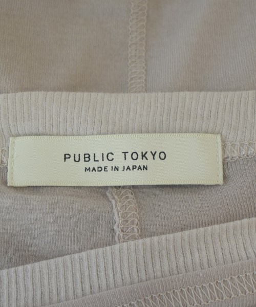 PUBLIC TOKYO（パブリック　トウキョウ）Tシャツ・カットソー ベージュ サイズ:F レディース/2200730888055